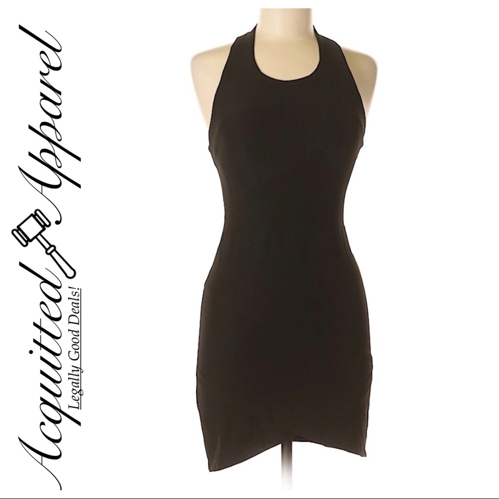 TOBI | Black Halter Bodycon Dress